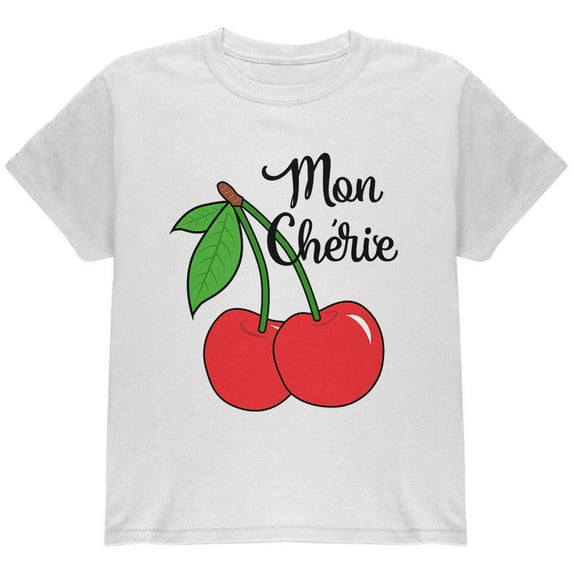 Fruit Cherry Mon Cheri My Darling Youth T Shirt White YSM
