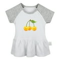thumbnail image 1 of Fruit Cherry Pattern Dresses For Baby, Newborn Babies Skirts, Infant Princess Dress, 0-24M Kids Graphic Clothes (Gray Raglan Dresses, 12-18 Months), 1 of 4