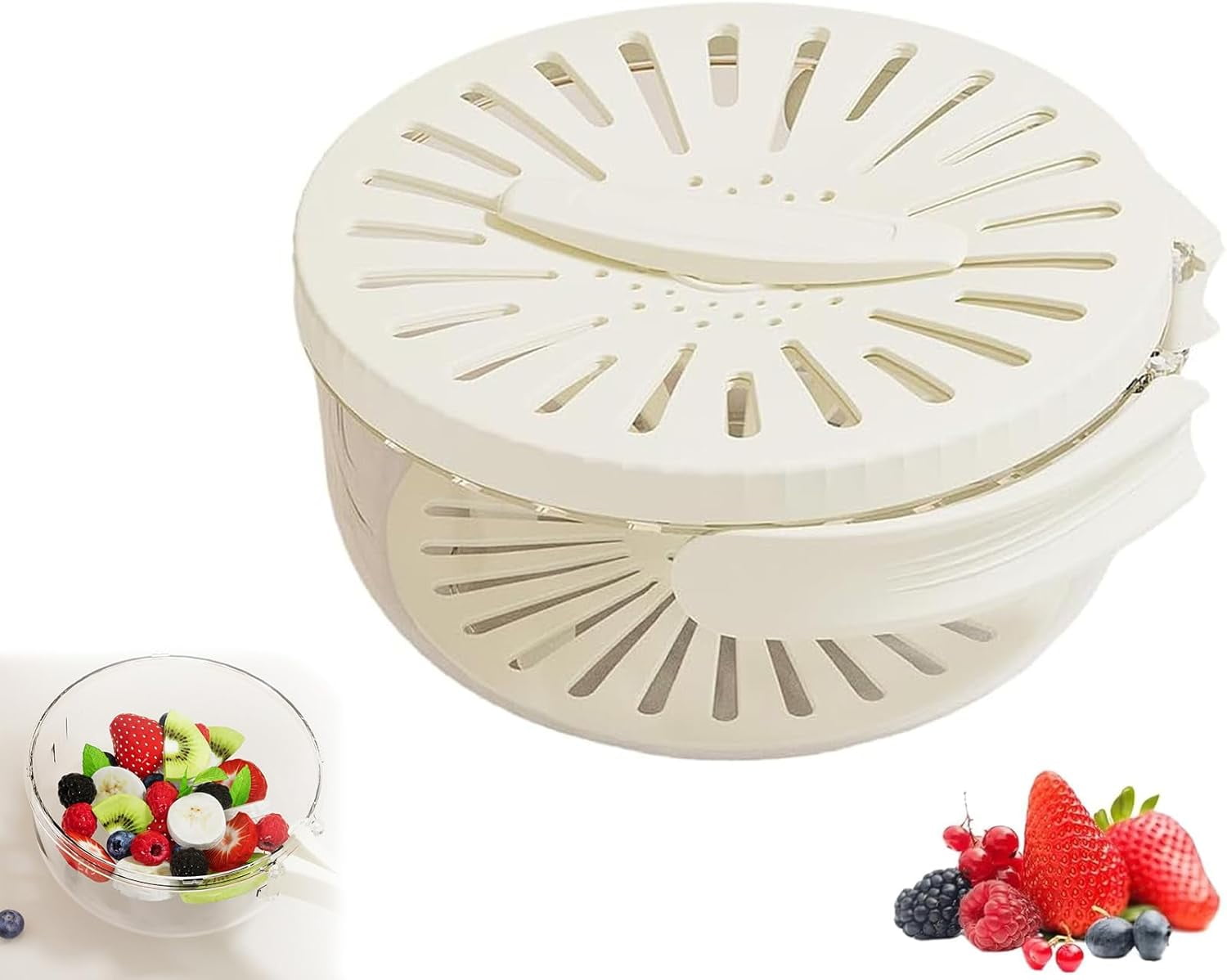 Fruit Cleaner Bowl with Strainer, Bustier Fruit Strainer ...