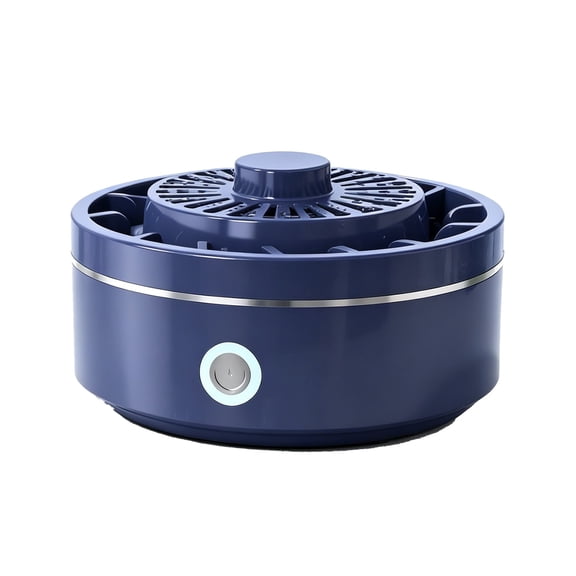 Fruit Cleaner, Pure Pod Vegetable Cleaner, Produce Cleaner, Waterproof Produce Purifier, Portable Fruit Vegetable Washing Machine, Wireless USB Rechargeable Rotatable Vortex Washer, Dark Blue