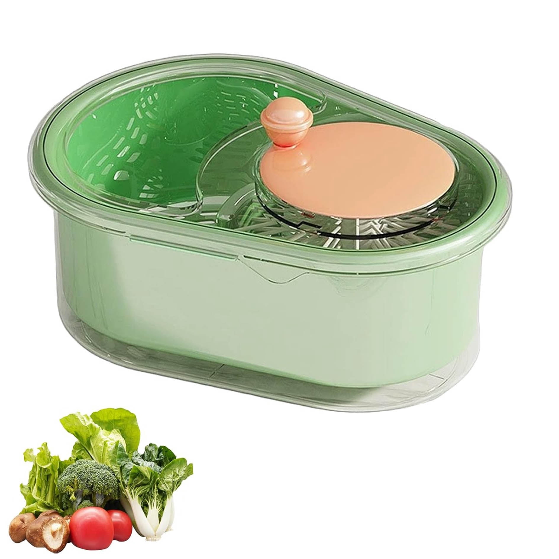 Fruit Rinser Fruit Cleaner Spinner, Portable Fruit Cleaner Bowl, 2025 Efficient ...