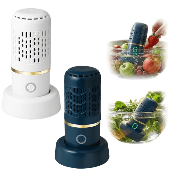 Fruit Cleaner, Vegetable Cleaner, Produce Cleaner, Fruit and Vegetable Cleaner Machine, OH-ion Tech Purifier, USB Rechargeable For Fruits, Grains, Meat Daily Processing Blue