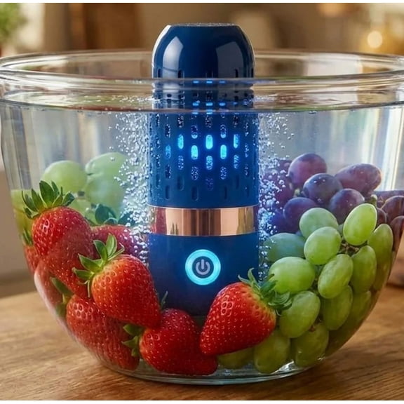 Fruit Cleaner, Vegetable Cleaner, Produce Cleaner, Multi-Purpose Kitchen Purifier, Fit For Cleaning Fruits, Vegetables, Meat And Common Household Grains Blue