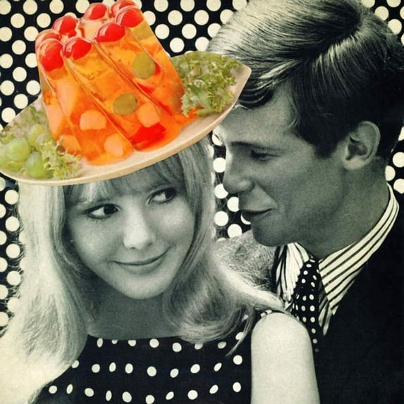 Fruit Cocktail Jello Hat - CANVAS OR FINE PRINT WALL ART
