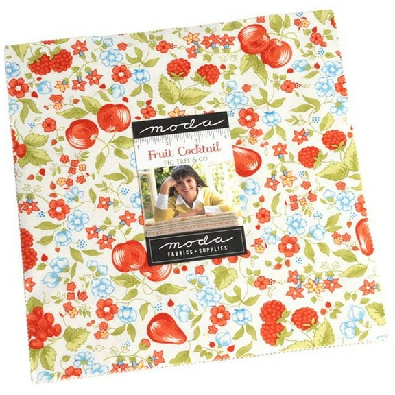 Fruit Cocktail Layer Cake by Joanna Figueroa of Fig Tree Quilts; 42 - 10" Precut Fabric Quilt Squares
