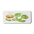 thumbnail image 1 of Fruit Computer Mouse Pad, Whole and Sliced Kiwis Watercolor Tropical Food Exotic Vegan Options, Rectangle Non-Slip Rubber Mousepad X-Large, 35" x 15" Gaming Size, Apple Green Pale Brown, by Ambesonne, 1 of 2