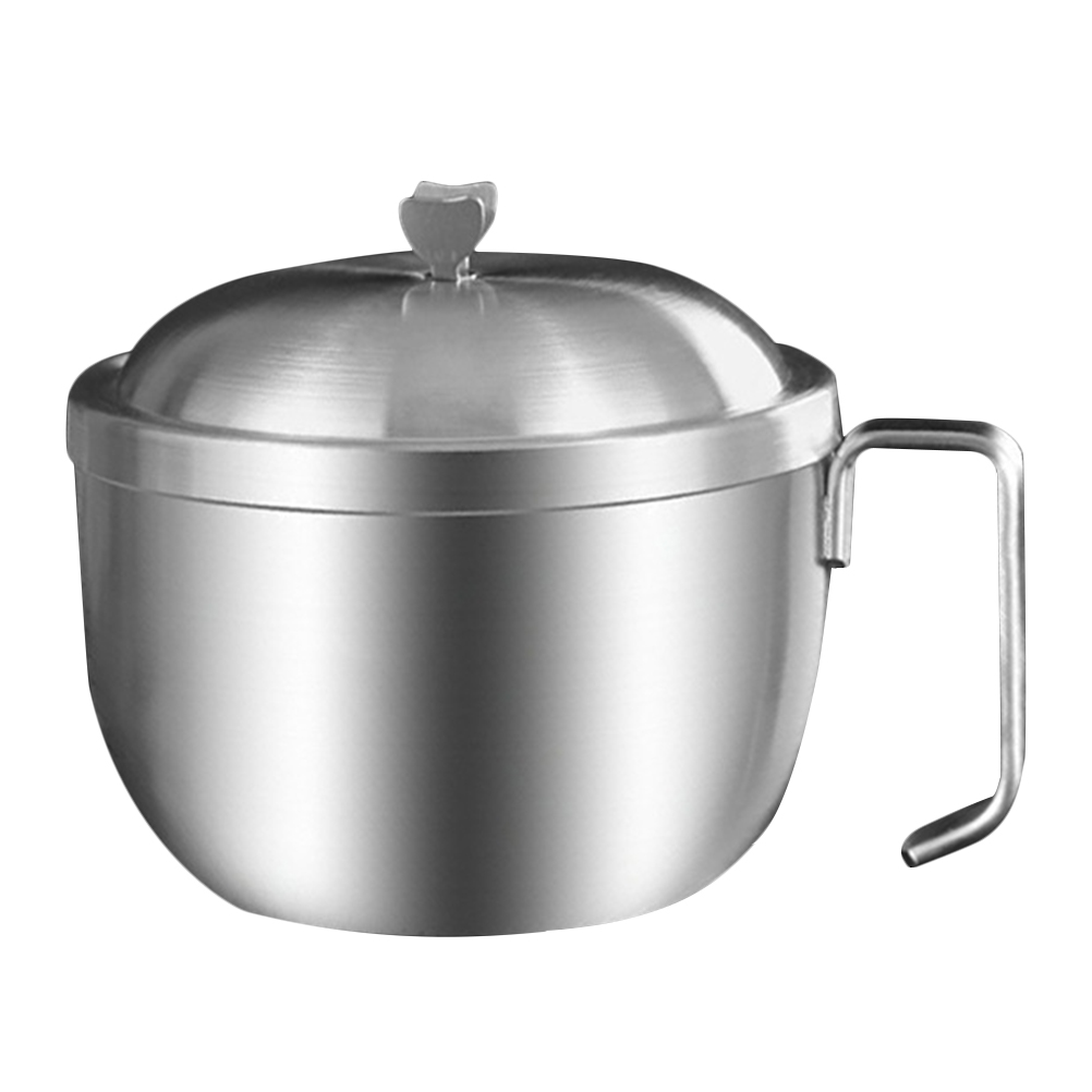 Fruit Container Snack Containers Instant Noodle Bowl with Lid Stainless