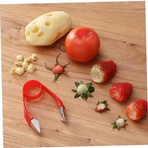 Fruit Corer Core Remover Strawberry Huller Stem Eyes Stalk Leaves Vegetable Tool f Plastic00X6362