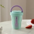 thumbnail image 1 of Fruit Cup Salad Box - Portable Leakproof Container, Sealed Lid Design, Hygienic Food Grade Material, Built-In Fork for Fresh Snacks, 1 of 8