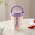 thumbnail image 1 of Fruit Cup Salad Box - Portable Leakproof Container, Sealed Lid Design, Hygienic Food Grade Material, Built-In Fork for Fresh Snacks, 1 of 7