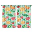 thumbnail image 1 of Fruit Curtains-blackout Curtains Bedroom Decor Living Room Darkening Grommet Window Drapes 2 Panels Set 52"x 84", 1 of 2
