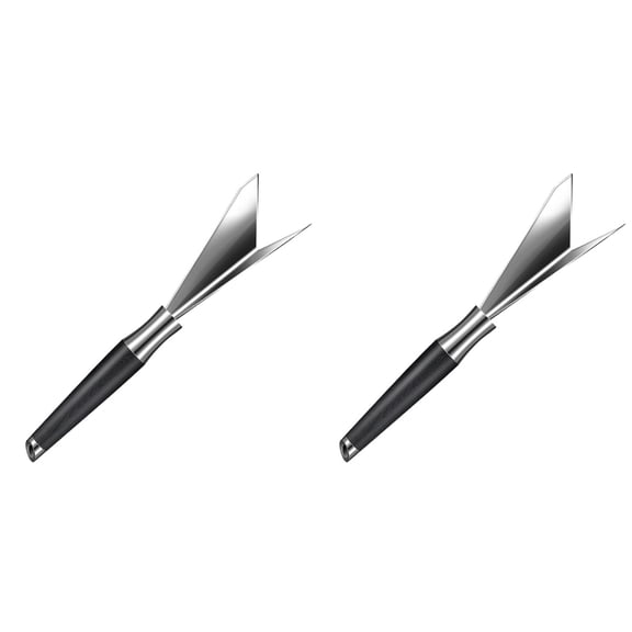 CHICHUMID Silver Stainless Steel Food Carving Cutter, Portable and Practical, 2Pcs