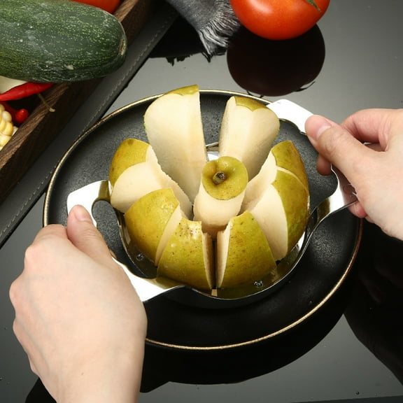 Fruit Cutter Slicer,8slice Apple Wedger Cutter Slicer Corer Divider Peeler,Apple Cutter Stainless Steel Apple Slicer Fruit Corer Cutter Vegetable Slicer Fast Usage Corer and Slicer Tool,Fruit Cutter