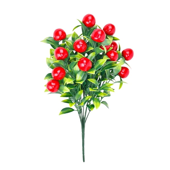Fruit Decor Artificial Berry Branches Realistic Money Fruit for Home Office Christmas Tabletop Floral Arrangement