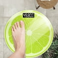 thumbnail image 1 of Fruit Design Smart Bathroom Scale with USB Charging - Large Display Glass Body Weight Scale - Temperature Measurement Function for Home Fitness Tracking, 1 of 6