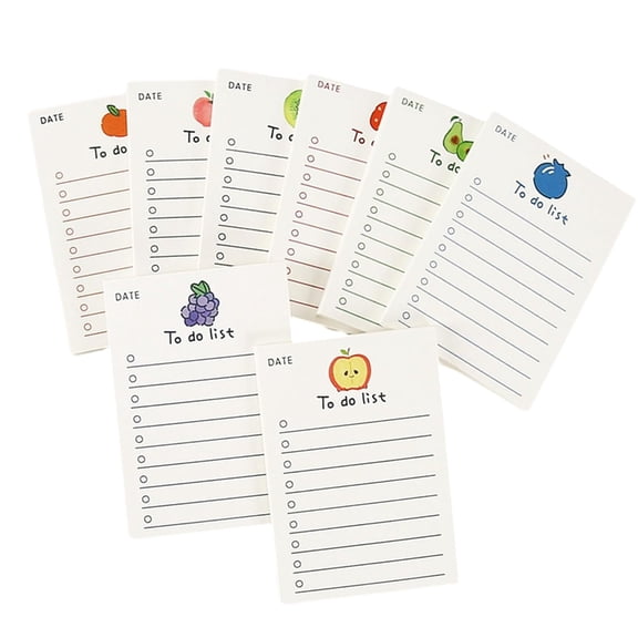 Fruit Design Stick Note Tear Off Sheets Notebook for Office School Planner x8