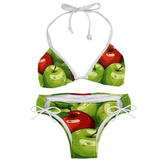 Fruit Detachable Sponge Adjustable Strap Bikini Set Two-Pack Swimsuit Women Swim Suit