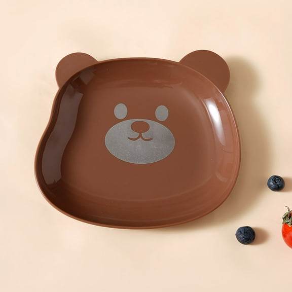Fruit Dish & Snack Plates & Meal Plates Set of 2, Cute Bear-Shape Fruit & Snack Serving Plates, Elegant Tabletop Spitting Dishes for Home, Parties, Gifts