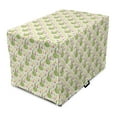 thumbnail image 1 of Fruit Dog Crate Cover, Zentangle Patterned Pears and Silhouettes Pop Kitchen, Easy to Use Pet Kennel Cover Small Dogs Puppies Kittens, 7 Sizes, Pastel Yellow Pale Green, by Ambesonne, 1 of 6