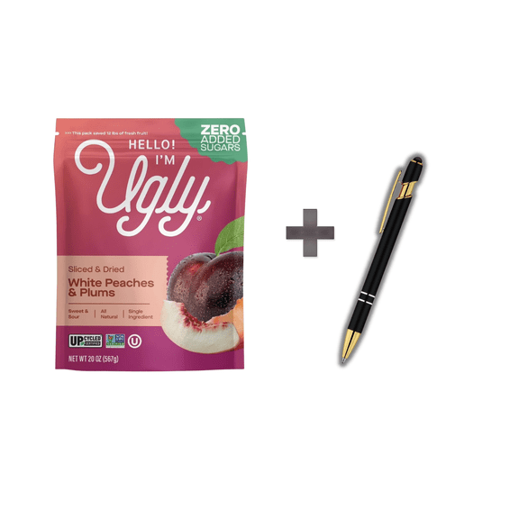 Fruit Dried White Peaches & Plums, 20 oz