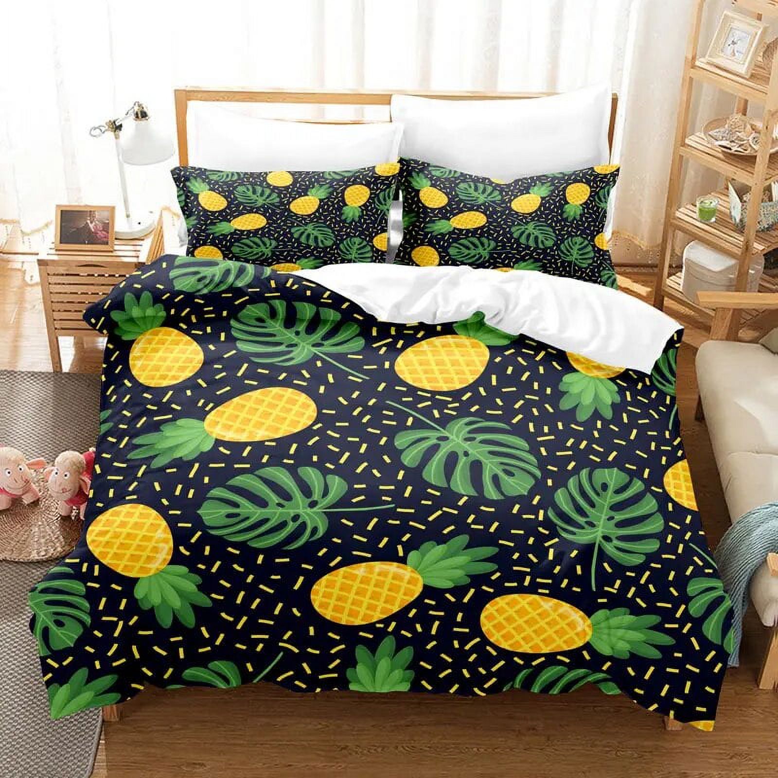 Fruit Duvet Cover Set 3D Print Fresh Lemon Orange Strawberry Cherry