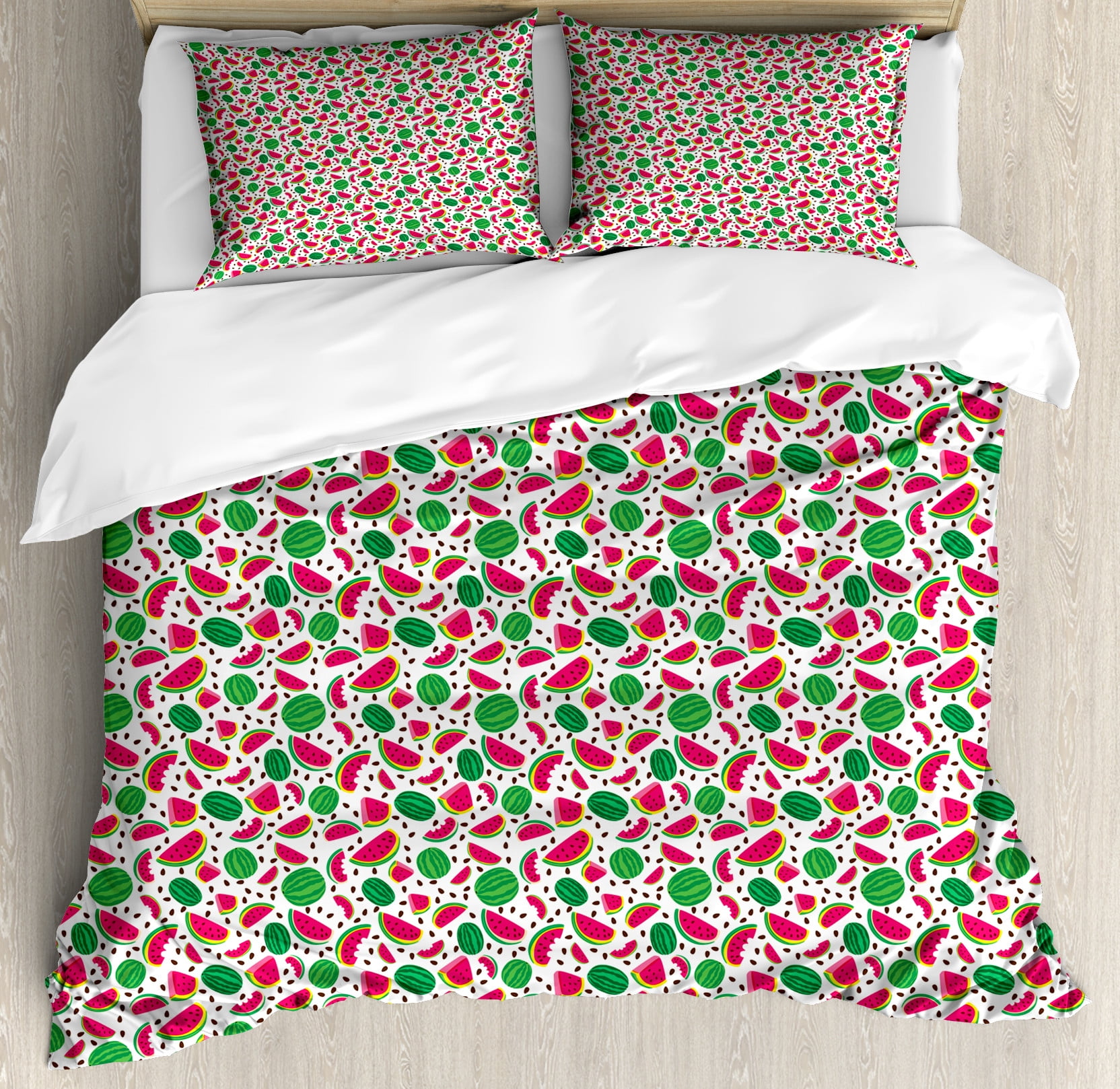 Pickle Cucumber Pattern Print Duvet Cover Bedding Set