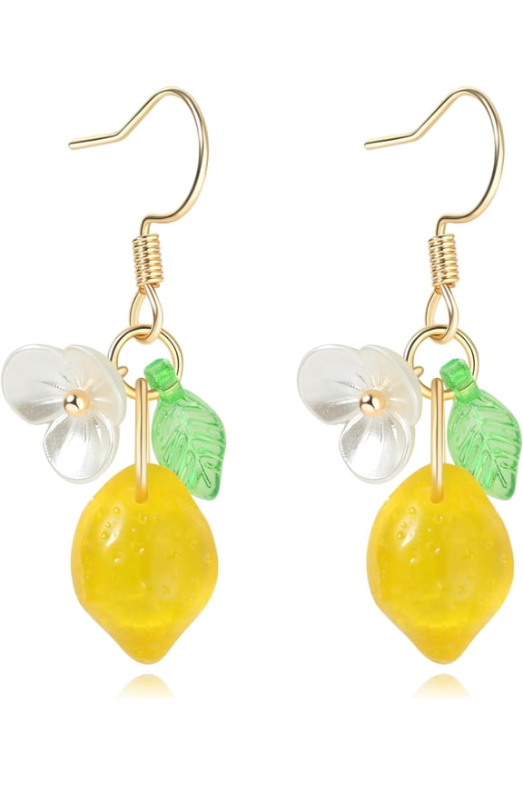 Fruit Earring Strawberry Fine Lemon Orange Grape Cherry Raspberry Pomegranate Lightweight Fashionable Drop Dangle Accessories for Women[p202]