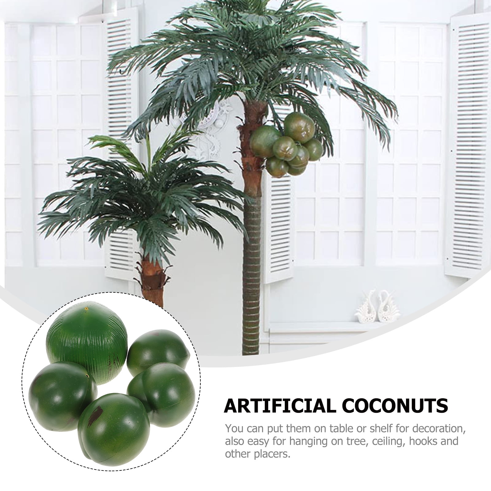 Fruit Fake Coconuts Artificial Simulation Pendants Decoration Lifelike