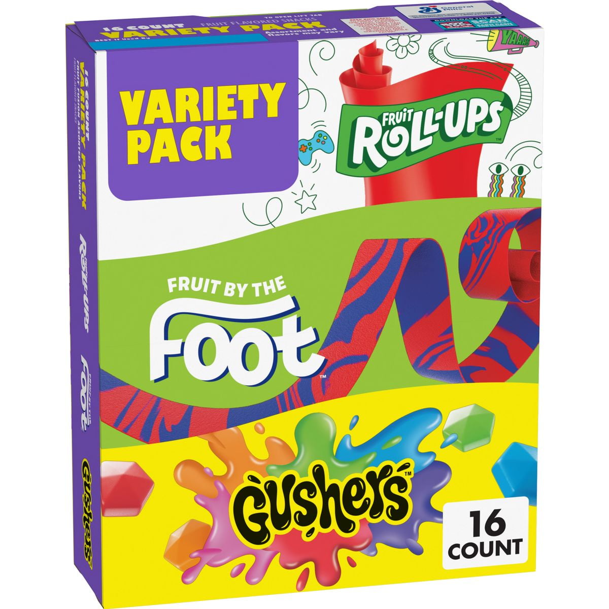 Fruit Flavored Variety Snacks - 16ct - Pack of 2