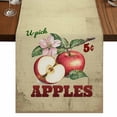 thumbnail image 1 of Fruit Floral 60 Inch Table Runner, Farmhouse Vintage Botanical Plants Wooden Farmhouse Dresser Scarf Cotton & Linen Tablerunner for Dining/Kitchen Island/Holiday Party Décor 13" x 60", 1 of 9