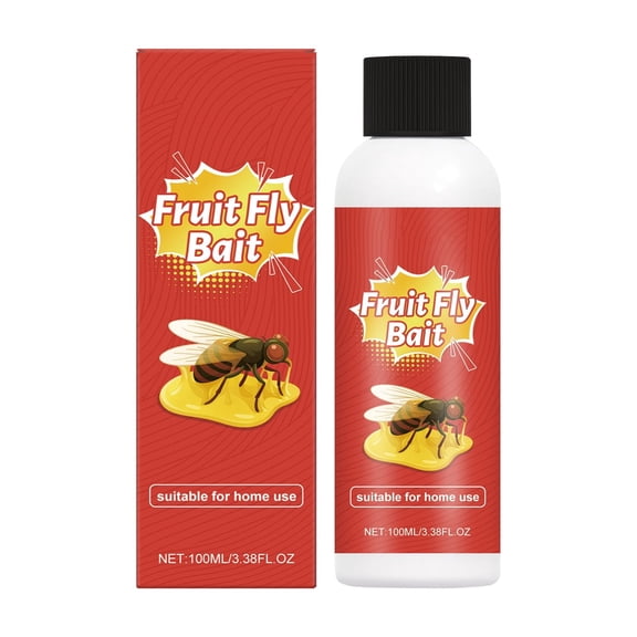 Fruit Fly Bait Trapping Agent, 100Ml Fructose Sorbitol Component Kitchen Safety Pest Control, Home Use Fly Catcher For Fruit Flies, Effective Fly Trap Solution