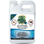 Fruit Fly & Drain Fly Killer - Simple & Safe Drain Gel Treatment   This Solution Eliminates Gross Fruit Flies, Drain Flies, Sewer Flies & Gnat Infestations From Any Drain. Fast & Easy 2.5 GALLON