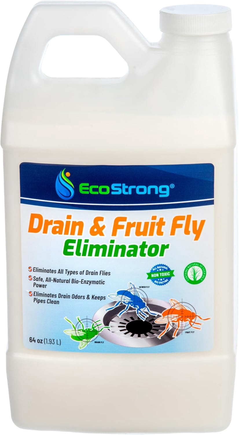 Fruit Fly Drain Treatment | Drain Fly Eliminator | All-Natural, Eliminates Gnats, Sewer Flies ...