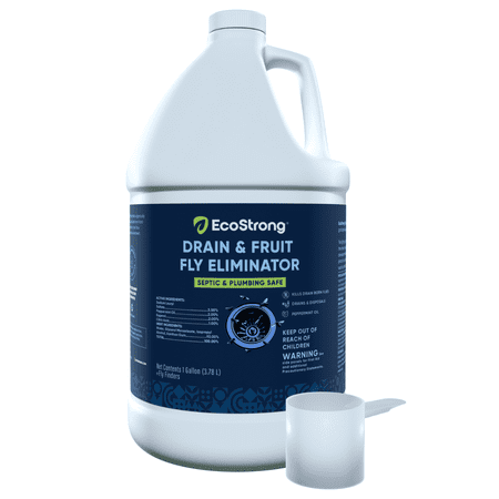 EcoStrong Fruit Fly Treatment, Drain Fly Eliminator Gel, 1 Gallon Jug