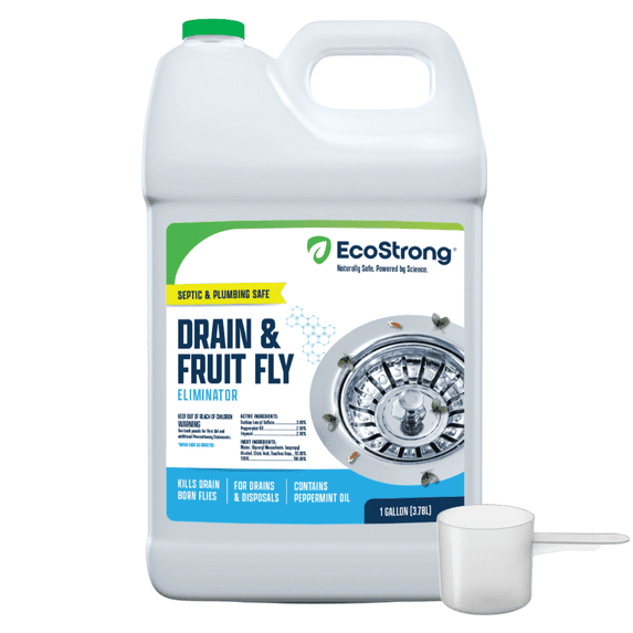 EcoStrong Fruit Fly Treatment, Drain Fly Eliminator Gel, 1 Gallon Jug