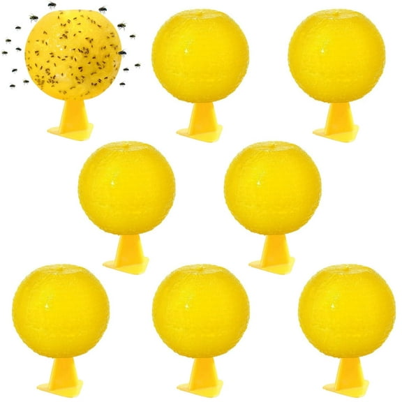 Fruit Fly Sticky Trap,Happon 10 Pcs Flying Traps for Plants,Indoors,Outdoors, Kitchen, Office,Yellow Sticky Traps for Fungus Gnat, Fly and Flying Insects