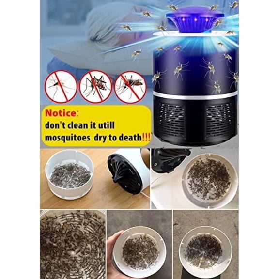 Fruit Fly Trap, Electric Mosquito & Fly Zappers/Killer - Insect Attractant Trap Powerful Little Gnats, Hangable Mosquito Lamp for Home, Indoor, Outdoor, Patio (Black)