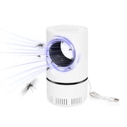 Fruit Fly Trap, Fan Powered Indoor Flying Insect Catcher with Blue Light, Effective Bug Killer for Mosquitoes, Gnats and Fruit Flies, Portable Electric Insect Trap, White, 1 Pack