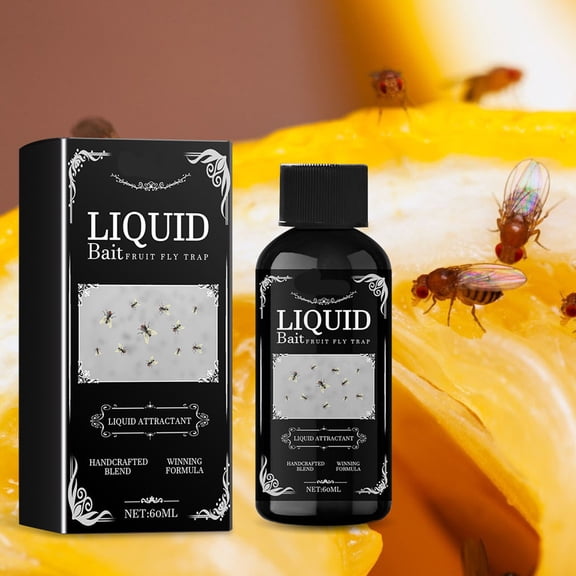 Liquid Fruit Fly Trap Refill Attractant Solution Suitable for Kitchen Restaurant Home -60ml