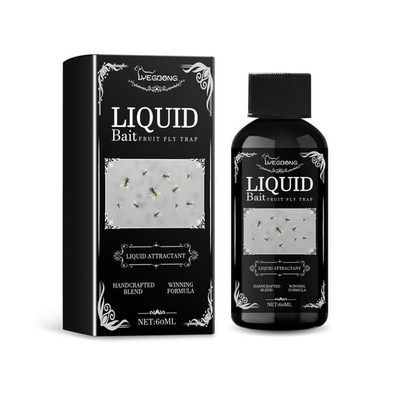 Fruit Fly Trapping Supplement - Effective Bait for Kitchen & Household Fly Control, Safe & Long-Lasting