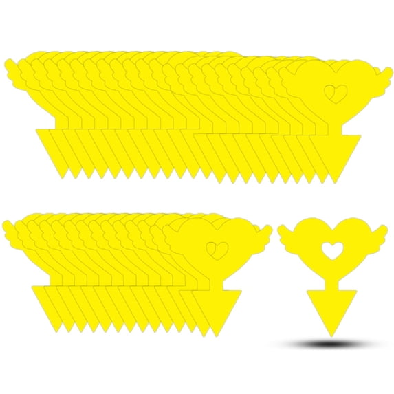 Fruit Fly Traps Fungus Gnat Traps Yellow Sticky Bug Traps 36 Pack No Harm and Odorless for Indoor Outdoor Use Protect The Plant