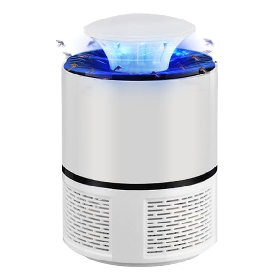 Fruit Fly Traps Indoor Motor Gnat Traps for Indoor Gnats Killer - Catcher & Killer for Mosquito, Catch Flying Insect with Powerful Suction, Gnat, Moth, Fruit Flies - Bug Light,White