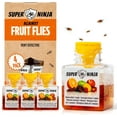 thumbnail image 1 of Fruit Fly Traps for Indoors - 4 Pack, Highly Effective Fruit Fly Catcher for Indoor Use for Home & Kitchen, Up to 3 Weeks of Performance per Bottle, Kid & Pet Friendly, 1 of 5