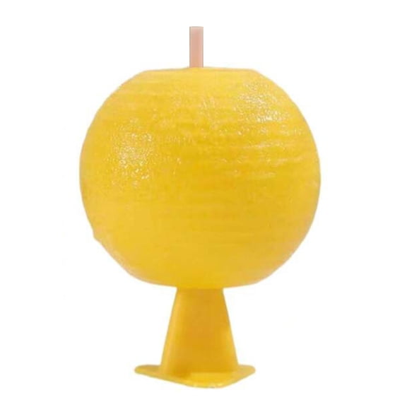 Fruit Fly Traps Sticky Fruit Fly Trap Ball Multifunction Sticky Sphere Trap Flying Insects Trap Citrus Shaped for Indoor Outdoor (With Rod)