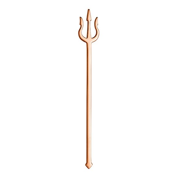 Fruit Fork Anti-rust Reused Easy to Clean Good-looking Elegant Picking Multicolor Stainless Steel Metal Dessert Fork Kitchen Tools-Rose Gold