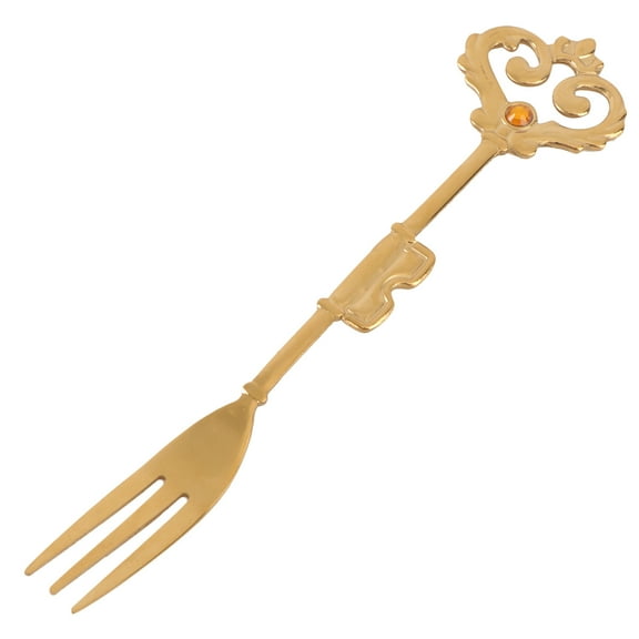 MEIBUTYUP Golden Fruit Fork Set - Creative Dessert Forks for Home, Kitchen, Party, and Dining Use