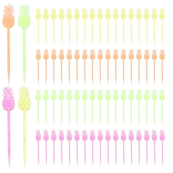 Fruit Fork Dinner Bar Tool Colored Toothpicks Colorful Sticks Cocktail Decors Decorations Dessert