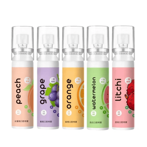 Fruit Breath Spray, Compact Portable Refreshing Cool Breath Oral Odor Care, Refreshing Cool Breath Oral Odor Care (MIX)
