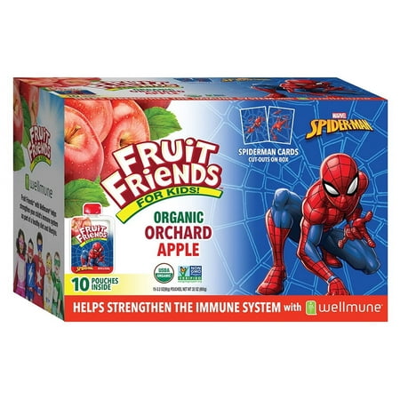 Fruit Friends Disney Marvel Heroes Organic Applesauce, 3.2 oz, 10 Ct
