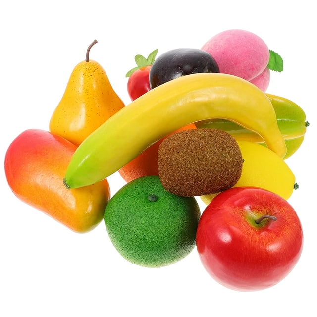Fruit Fruits Fake Model Vegetable Artificial Lifelike Props Set Foods Simulation Faux Decor